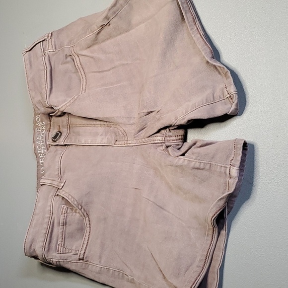 AMERICAN Eagle size 10 super stretch mid rise jean shorts - Picture 5 of 8